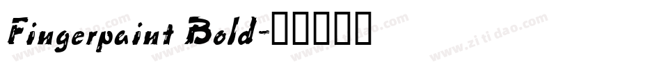 Fingerpaint Bold字体转换